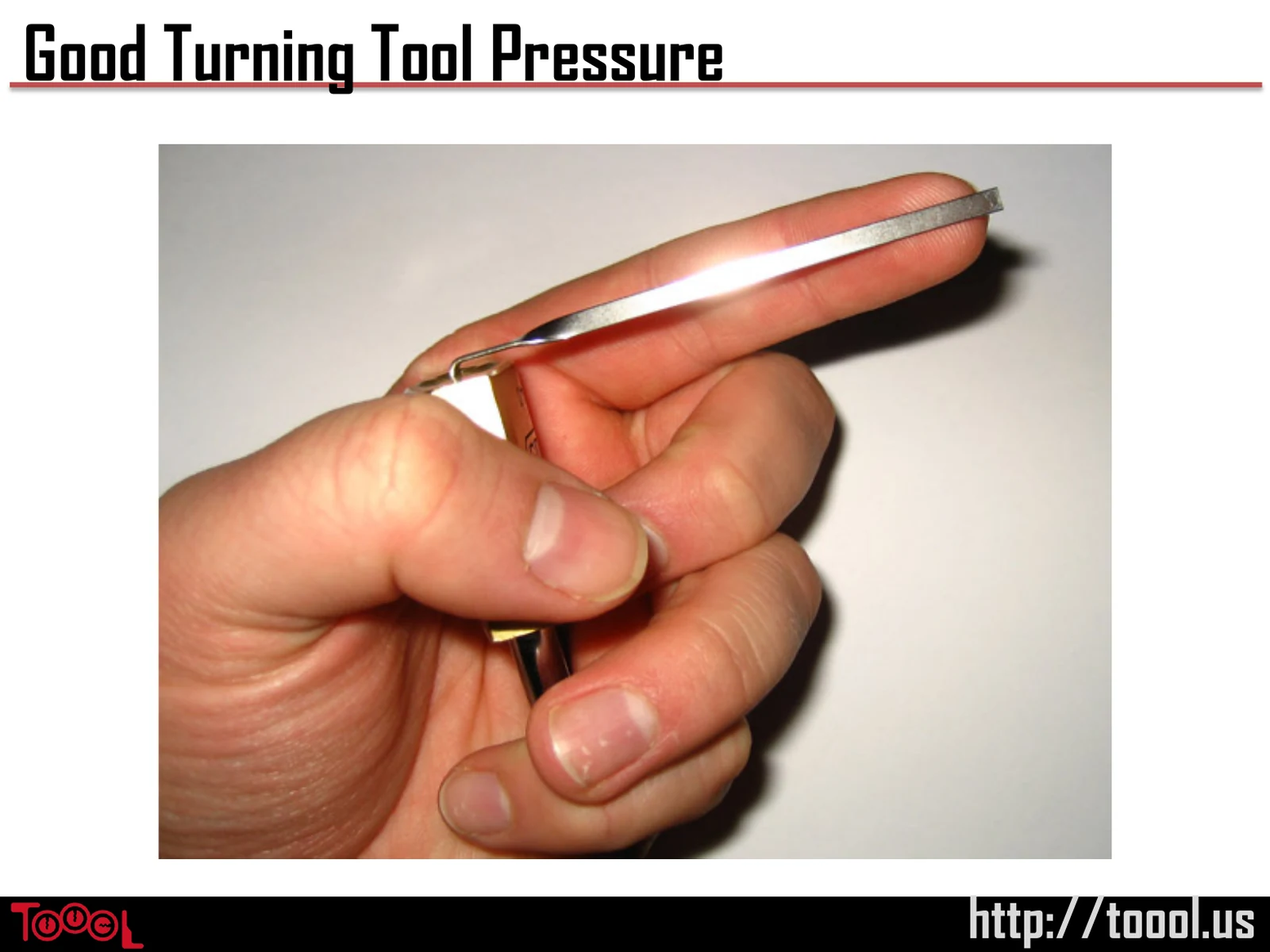 Slide 39: Good Turning Tool Pressure
