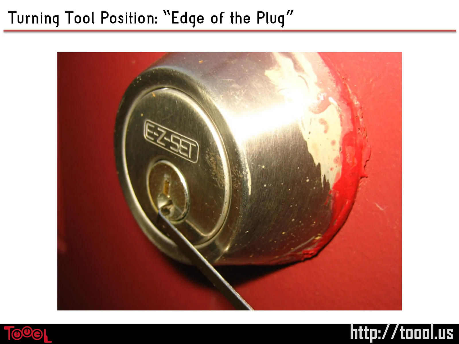 Slide 64: Turning Tool Position: “Edge of the Plug”