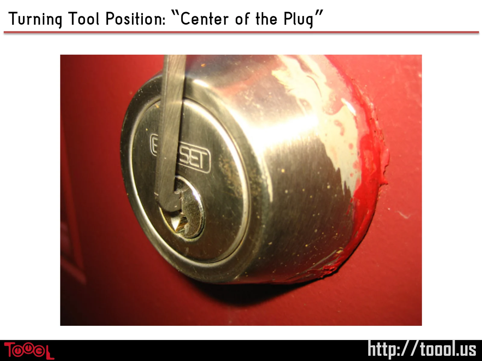 Slide 70: Turning Tool Position: “Center of the Plug”