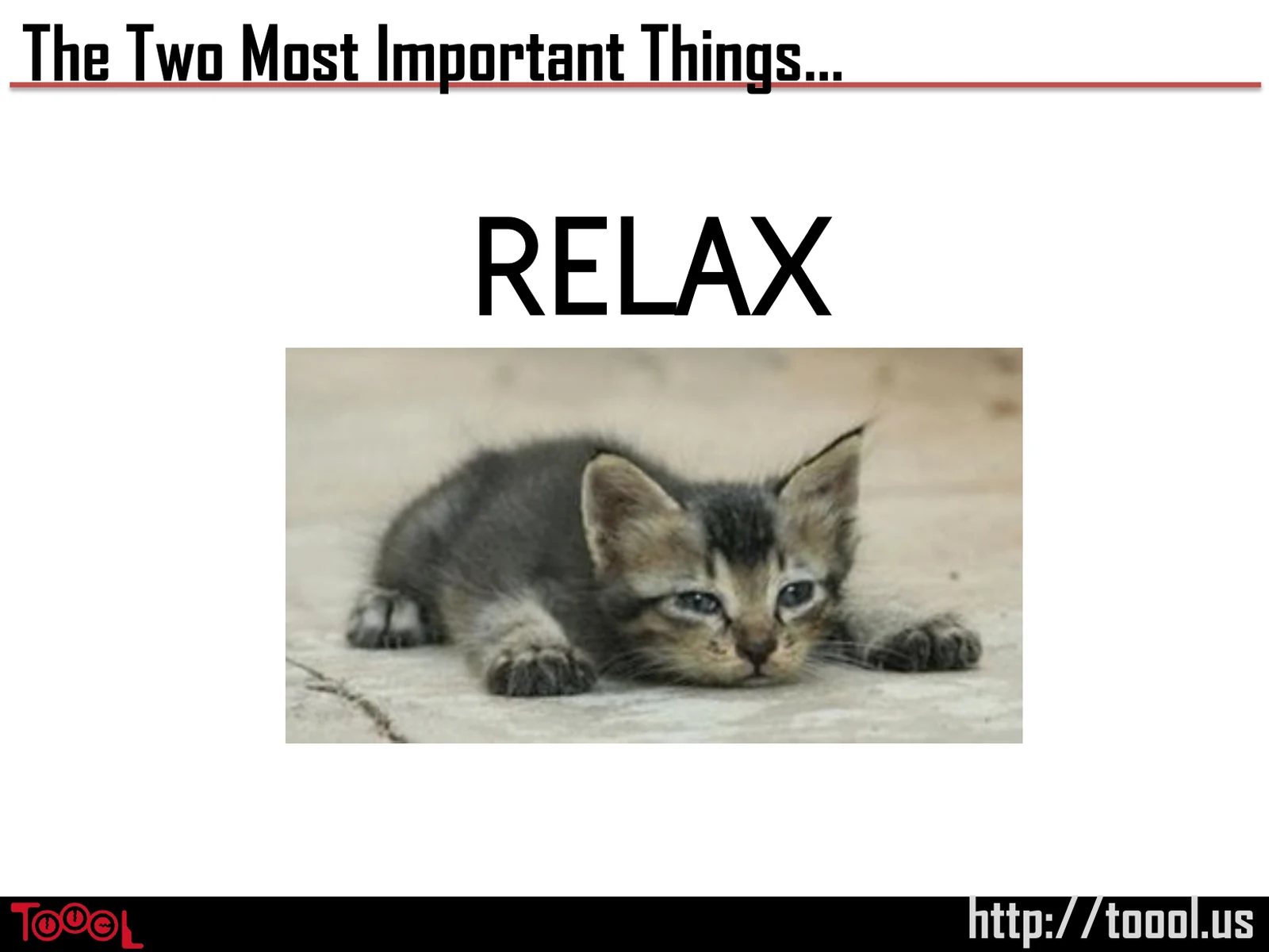 Slide 81: The Two Most Important Things…